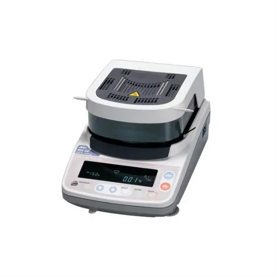 Balanza Analizadora de Humedad, con calefacción halógena.
Modelo MX-50X
