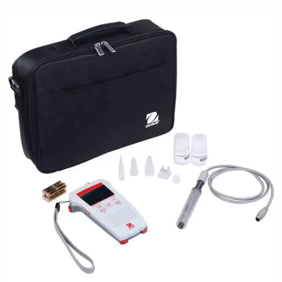 Medidor de Conductividad Portátil STARTER ST300C con maleta.
Modelo ST300C-G