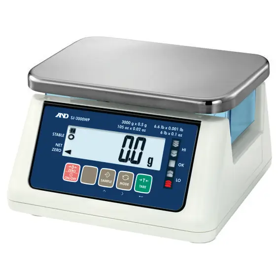 Balanza Compacta lavable SERIE SJ-WP.
Modelo SJ-3000WP